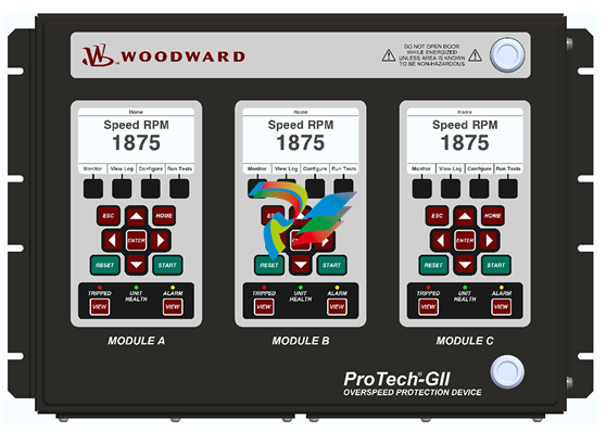 Woodward   ProTech-GII - Bulkhead Mount Independent Relays  8237-2594