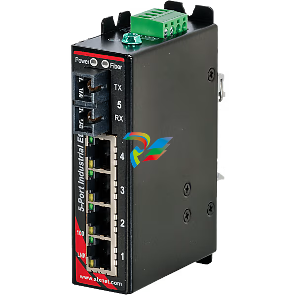 Sixnet® SLX-5ES-3SC Unmanaged 5-port Industrial Ethernet Switch