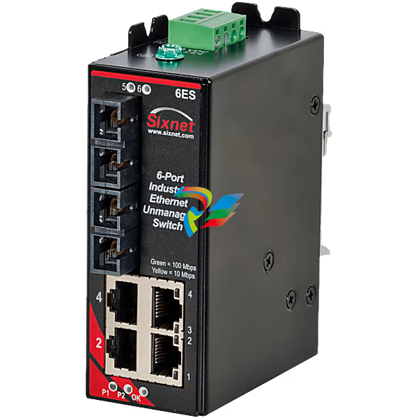 N-tron SLX-6ES-5SC Unmanaged 6-port industrial Ethernet switch