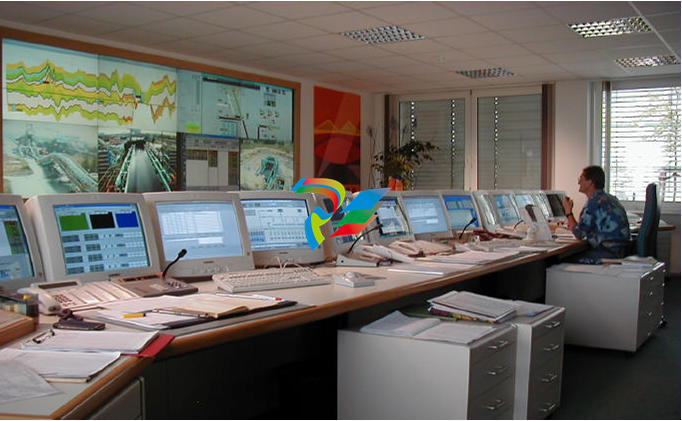Central Control Station at Jaenschwalde mineLausitzer Braunkohle AG, Germany (2000