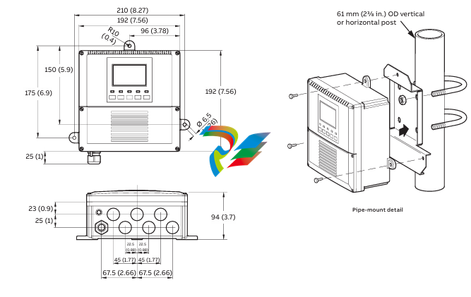 ABB  AX411/511010/STD  Single and dual input analyzers