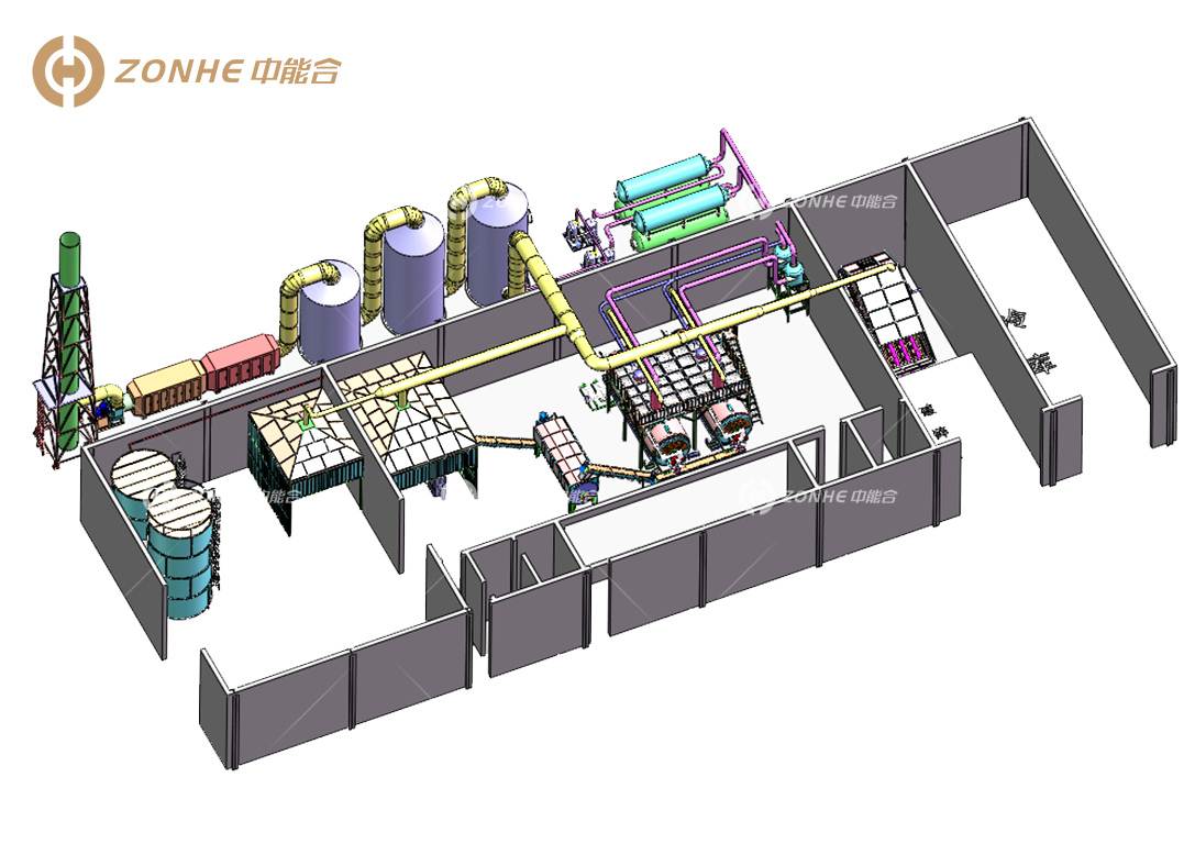 Slaughterhouse poultry waste rendering treatment process machine line