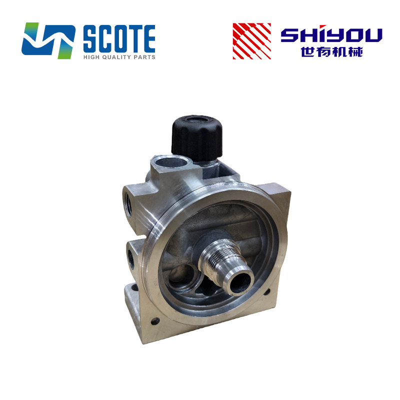 SCOTE 11110702 11110708 Fuel Filter Housing Filter Holder F00625 F00626 for Excavator VOLVO EC210B EC290B EC140 Aftermarket Part