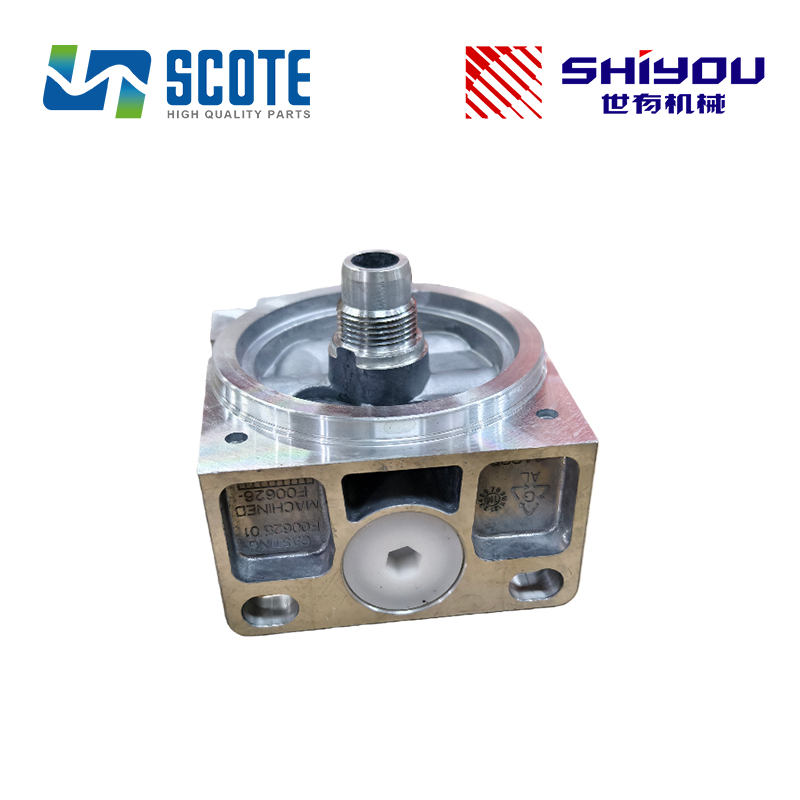 SCOTE 11110702 11110708 Fuel Filter Housing Filter Holder F00625 F00626 for Excavator VOLVO EC210B EC290B EC140 Aftermarket Part