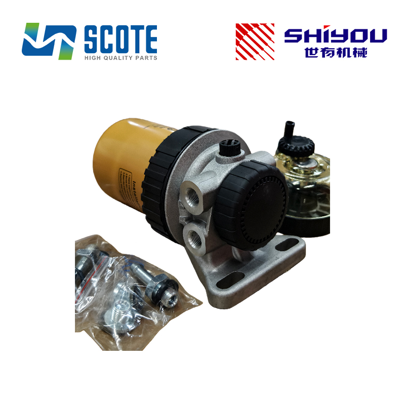 SCOTE 117-4089 1174089 Fuel Water Separator Assembly Filter for Excavator CATERPILLAR 312C 315C 318C 320B 325B 330B