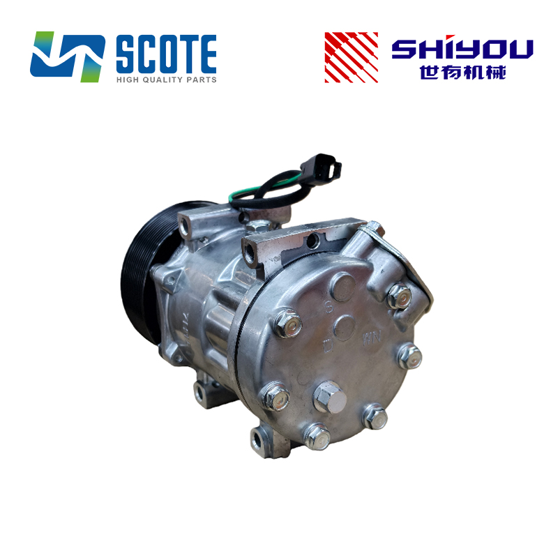 SCOTE 372-9295 3729295 A/C Air Conditioner Compressor Replacement for Caterpillar CAT Engine C6.6 C7.1 Excavator 320E 320D 329E 324E Spare Parts