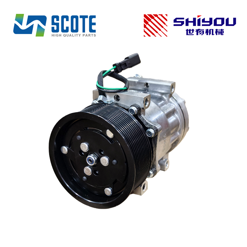 SCOTE 372-9295 3729295 A/C Air Conditioner Compressor Replacement for Caterpillar CAT Engine C6.6 C7.1 Excavator 320E 320D 329E 324E Spare Parts