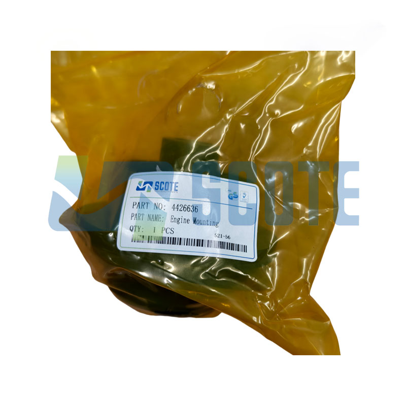 4426636 4334526 4426637 Rubber Engine Mounting Engine Cushion Isolator for ISUZU Engine 4BG1 HITACHI Excavator ZX110 ZX120 ZX125US - SCOTE Parts