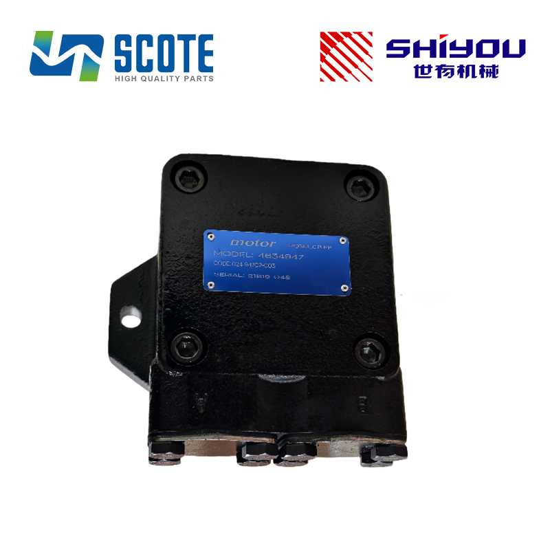 SCOTE 4634947 4634946 Fan Motor Fan Drive Hydraulic Motor for ISUZU Engine 6UZ1 6WG1 Excavator HITACHI ZX870 ZX850 JONE DEERE 450DLC 470GLC 670GLC Construction Machinery Parts
