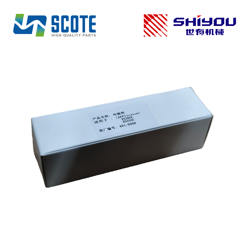 SCOTE 491-0908 4910908 Exhaust Pressure Solenoid Valve 12V/24V for CATERPILLAR Engine C7.1 Excavator E320GC E323GC E330GC E336GC E349