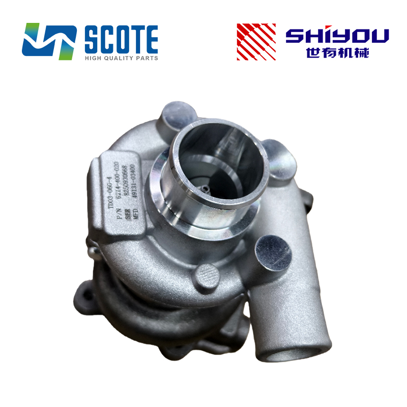 SCOTE 49131-043400 6214-400-020 TD03-06G-4 Turbo Turbocharger for MITSUBISHI ISEKI E3CG-TDB Engine in stock 4913103400 6214400020