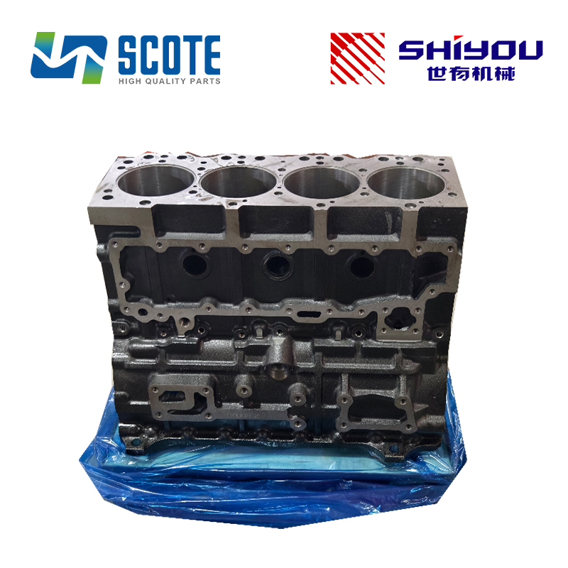 SCOTE 8-97123954-0 8971239540 Cylinder Block for ISUZU 4BG1 Diesel Engine Excavator KOBELCO SK120LC-5 SK120-V SK120LC-3