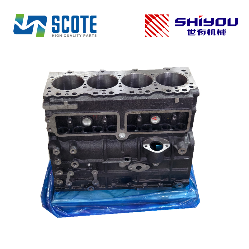 SCOTE 8-97123954-0 8971239540 Cylinder Block for ISUZU 4BG1 Diesel Engine Excavator KOBELCO SK120LC-5 SK120-V SK120LC-3