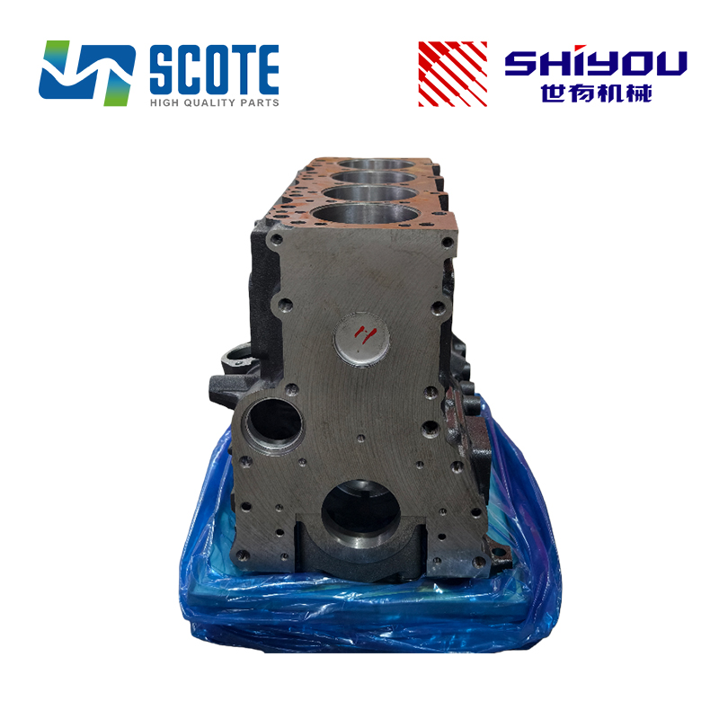 SCOTE 8-97123954-0 8971239540 Cylinder Block for ISUZU 4BG1 Diesel Engine Excavator KOBELCO SK120LC-5 SK120-V SK120LC-3