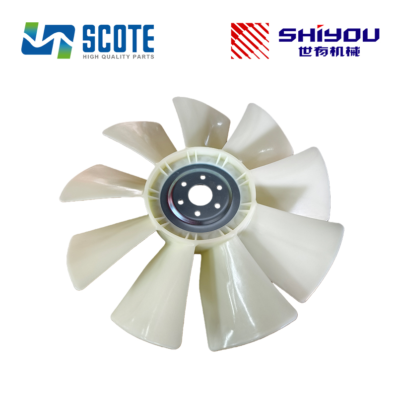 SCOTE 600-623-8580 6006238580 Aftermarket Engine Cooling Fan Blade for KOMATSU Engine S6D102E SAA4D102E 6D107E Bulldozer D31-21 D37-21 D39-21