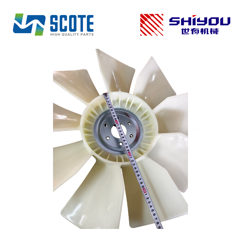 SCOTE 600-623-8580 6006238580 Aftermarket Engine Cooling Fan Blade for KOMATSU Engine S6D102E SAA4D102E 6D107E Bulldozer D31-21 D37-21 D39-21