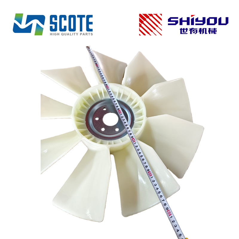SCOTE 600-623-8580 6006238580 Aftermarket Engine Cooling Fan Blade for KOMATSU Engine S6D102E SAA4D102E 6D107E Bulldozer D31-21 D37-21 D39-21