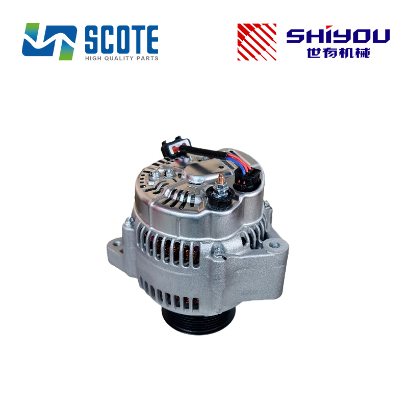 SCOTE 600-861-6410 600-861-6420 6008616410 6008616420 Alternator 24V 60A for KOMATSU Engine 6D107 SAA4D102E Excavator PC200-8 PC220-8 PC240-8