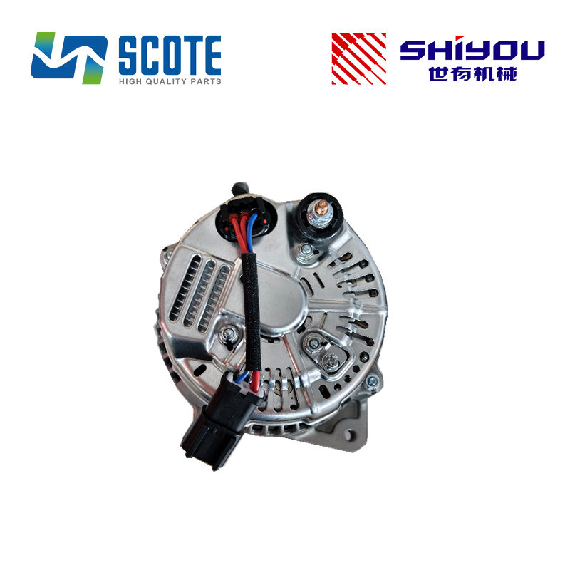 SCOTE 600-861-6410 600-861-6420 6008616410 6008616420 Alternator 24V 60A for KOMATSU Engine 6D107 SAA4D102E Excavator PC200-8 PC220-8 PC240-8