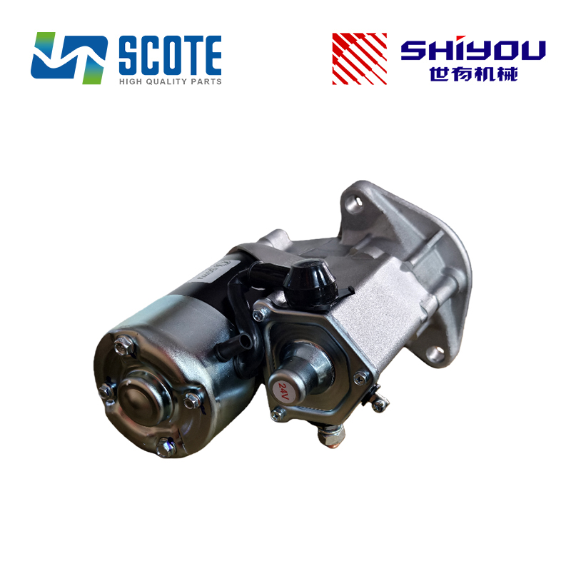 SCOTE 600-863-4210 QDJ2501 6008634210 Starter Motor 24V 4.5KW 10T for KOMATSU Engine 4D102 4D107 6D102 Excavator PC200-8 PC220-8 Wheel Loader WA250
