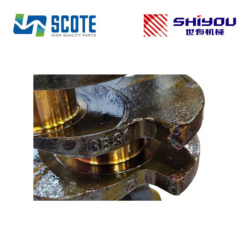 SCOTE 1123104480 1123104071 Diesel Engine Crankshaft  Alloy Steel for ISUZU 6BG1 Engine Parts Truck JOHN DEERE CASE HITACHI