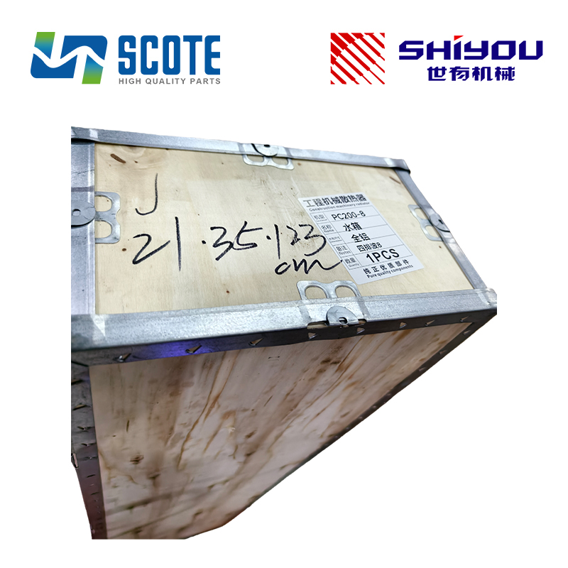 SCOTE 20Y-03-41652 20Y0341652 20Y-03-42452 20Y0342452 Aluminium Radiator Core Oil Cooler Water Tank 1110x320MM for KOMATSU Engine 6D107E Excavator PC200-8 PC210-8