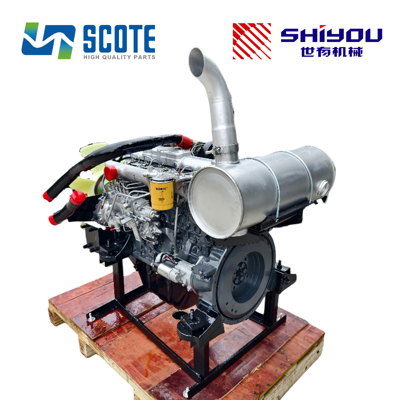 SCOTE 6D34 Remanufactured Diesel Engine Assembly for Excavator Kobelco SK200 SK350 Engine Complete