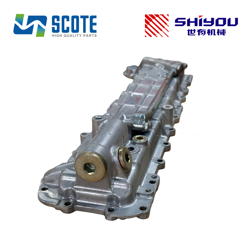 SCOTE 1-13201011-1 1132010111 Diesel Engine Oil Cooler Cover for Engine ISUZU 6HK1 6HK1T Excavator ZX330