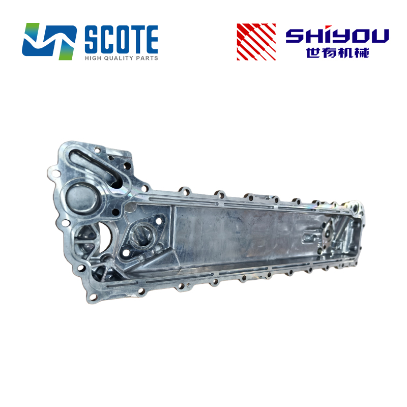 SCOTE 1-13201011-1 1132010111 Diesel Engine Oil Cooler Cover for Engine ISUZU 6HK1 6HK1T Excavator ZX330