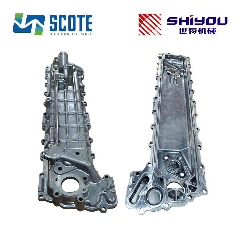 SCOTE 1-13201011-1 1132010111 Diesel Engine Oil Cooler Cover for Engine ISUZU 6HK1 6HK1T Excavator ZX330