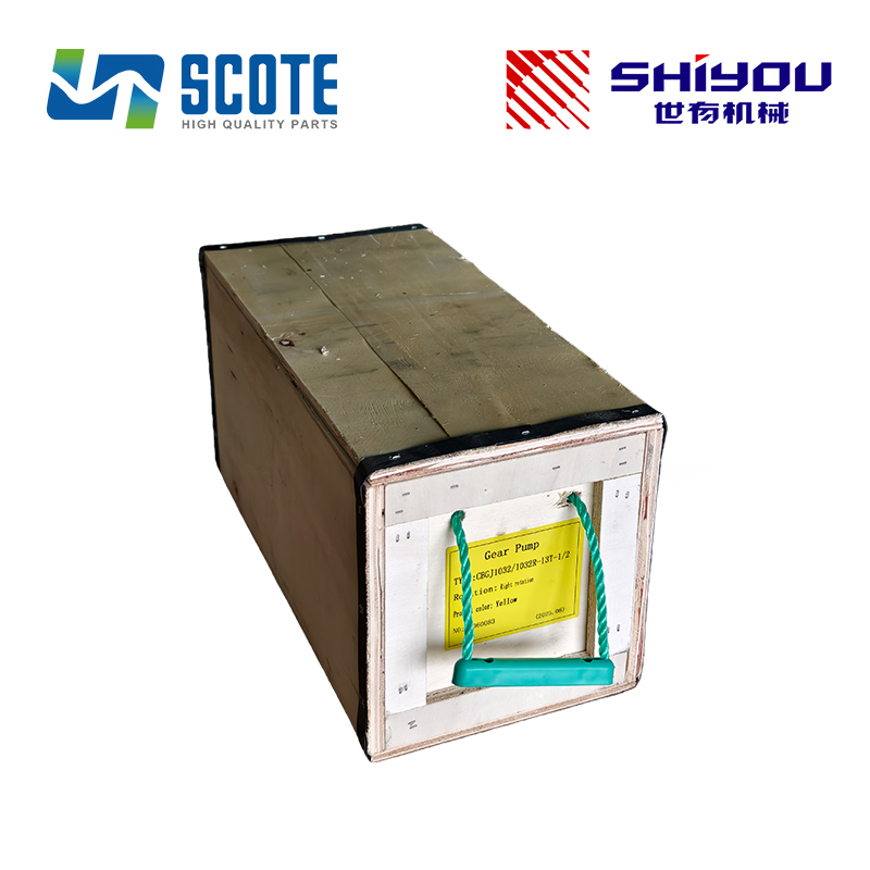 SCOTE W-01-00135 CBGJ1032/1032 High Pressure Dual Gear Pump Right Rotation 13 Teeth for Wheel Loader 937H