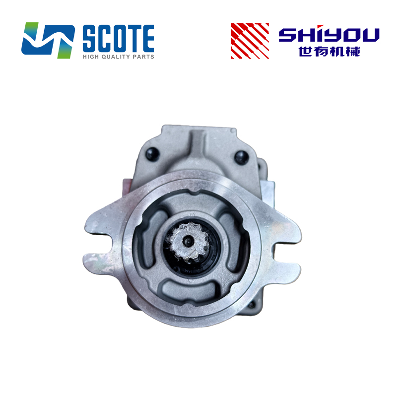 SCOTE 705-86-1400 705861400 Triple Hydraulic Gear Pump 12 Teeth Compatible with Excavator KOMATSU PC40-6