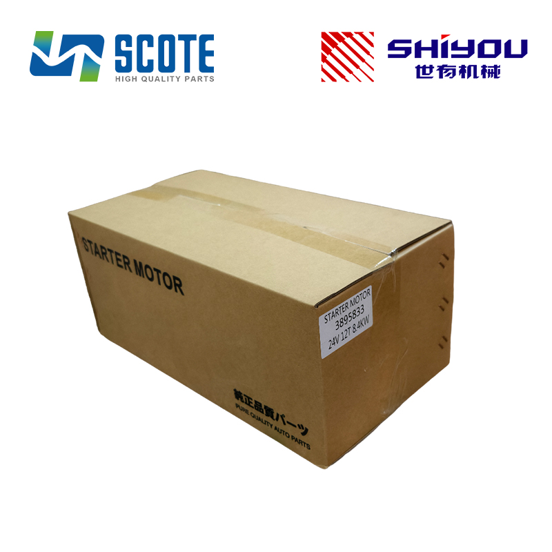 SCOTE 389-5833 3895833 Starter Motor Replacing 24V 12T 8.4KW for Caterpillar C7.1 Wheel Loader 950M 962M Wheel Skidder 545D 535D 525D 555D Aftermarket Engine Parts