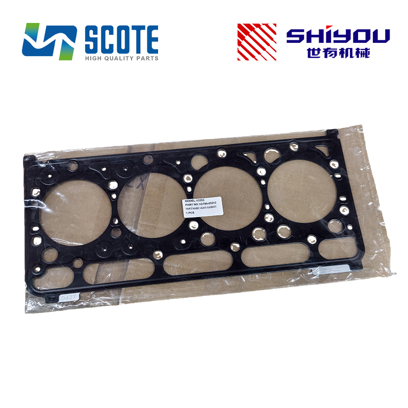 SCOTE 1G790-03312 1G790-03310 Cylinder Head Gasket for KUBOTA V2203 V2403 V2003 Engine Aftermarket Parts Replacement OEM