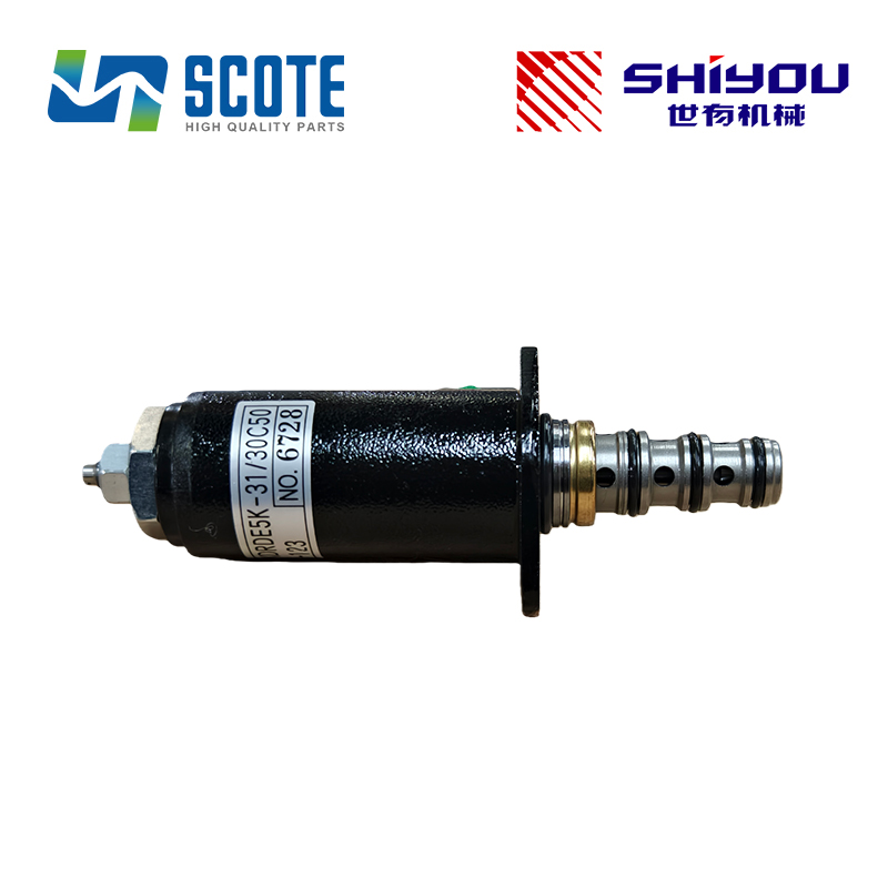 SCOTE YN35V00022F1 KDRDR5K-31/30C50-123 High Quality Hydraulic Pump Safety Lock Solenoid Valve for Excavator KOBELCO SK200-8 SK210LC SK250LC