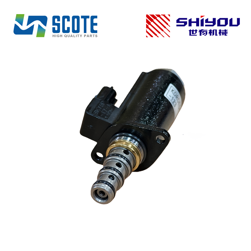 SCOTE YN35V00022F1 KDRDR5K-31/30C50-123 High Quality Hydraulic Pump Safety Lock Solenoid Valve for Excavator KOBELCO SK200-8 SK210LC SK250LC