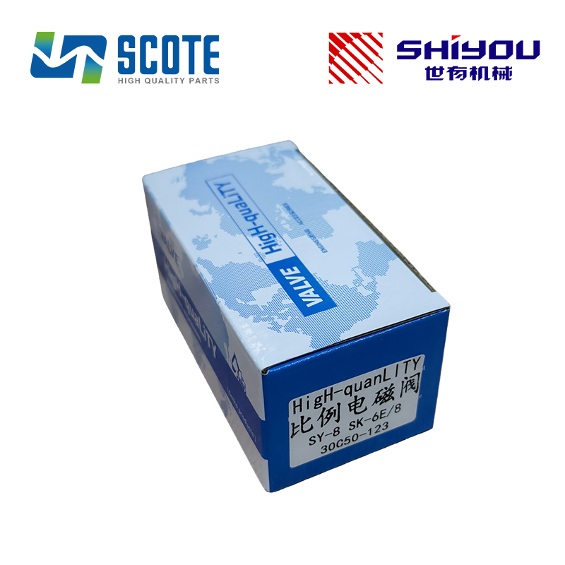 SCOTE YN35V00022F1 KDRDR5K-31/30C50-123 High Quality Hydraulic Pump Safety Lock Solenoid Valve for Excavator KOBELCO SK200-8 SK210LC SK250LC
