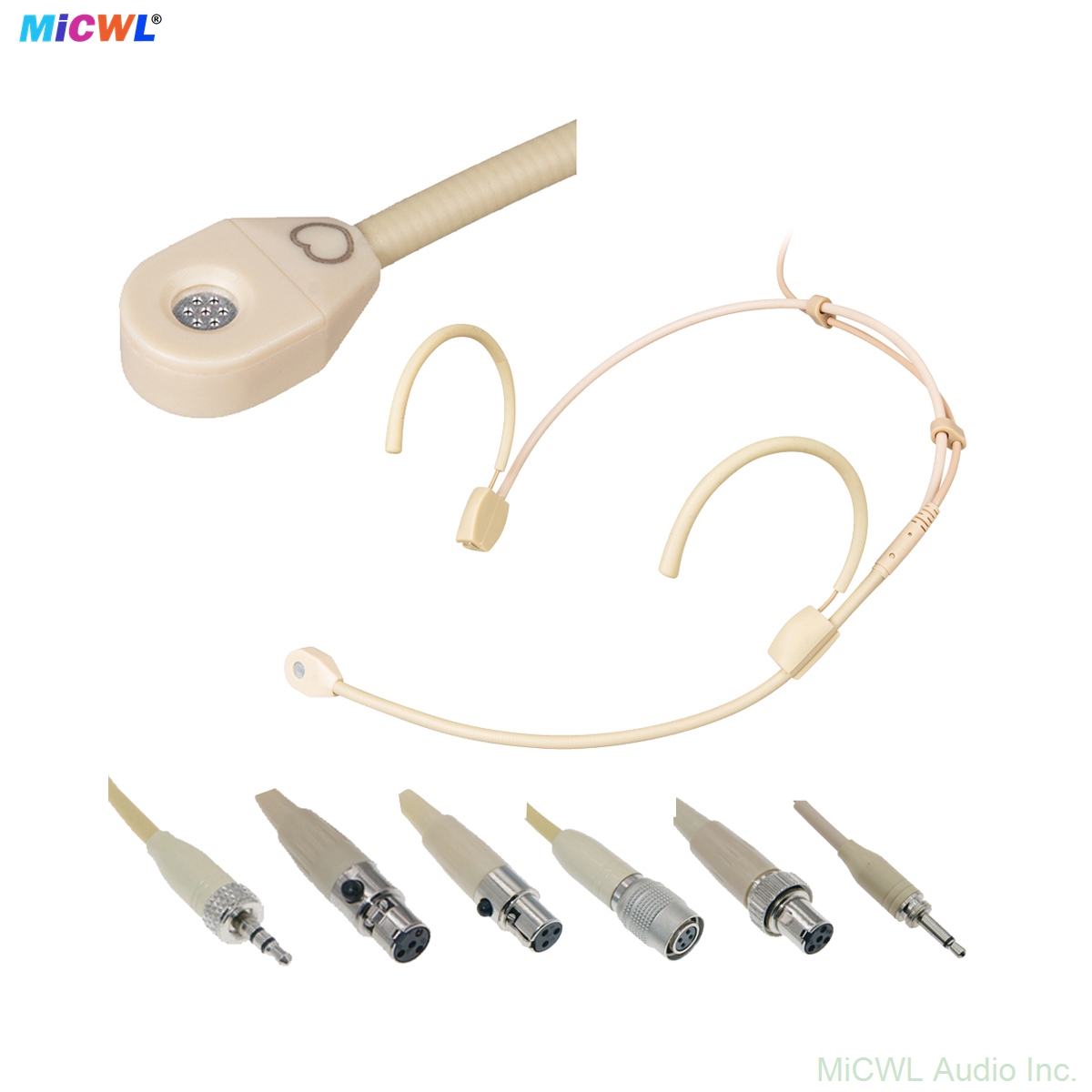 Beta-CC Cardioid HeadMic Headset Microphone For Shure Sennheiser AKG Samson Mini 4Pin 3Pin Wireless BodyPack Headworn Mic