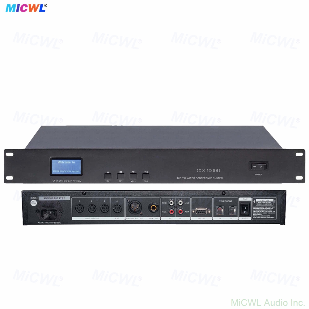 CCS 900 Ultra Conference Microphone System 10 Mics with Built-in Speakers + Host Unit Set All-in-One Audio Pickup & Amplification for Business Meetings, Seminars, Training Rooms