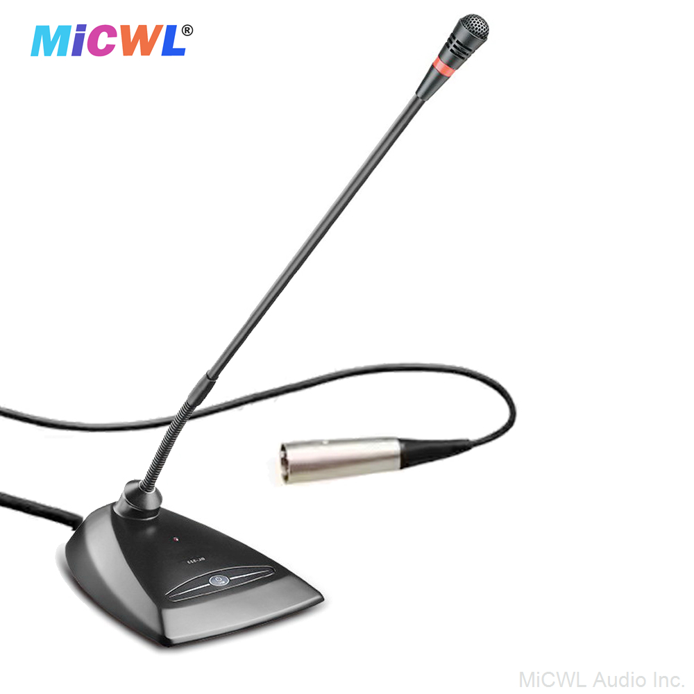 MX418 Omnidirectional Wired Meeting Microphone - 5m Cable Desktop Boundary Mic, XLR Interface Supports 48V Phantom Power, Ideal for Conference Room, Office Meetings, Zoom Calls