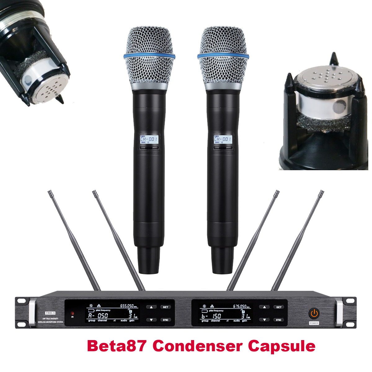 ULXD4D B87a Sure Axiet Digital Wireless Microphone System Beta87a Condenser Capsule Microfono Dual Handheld Stage