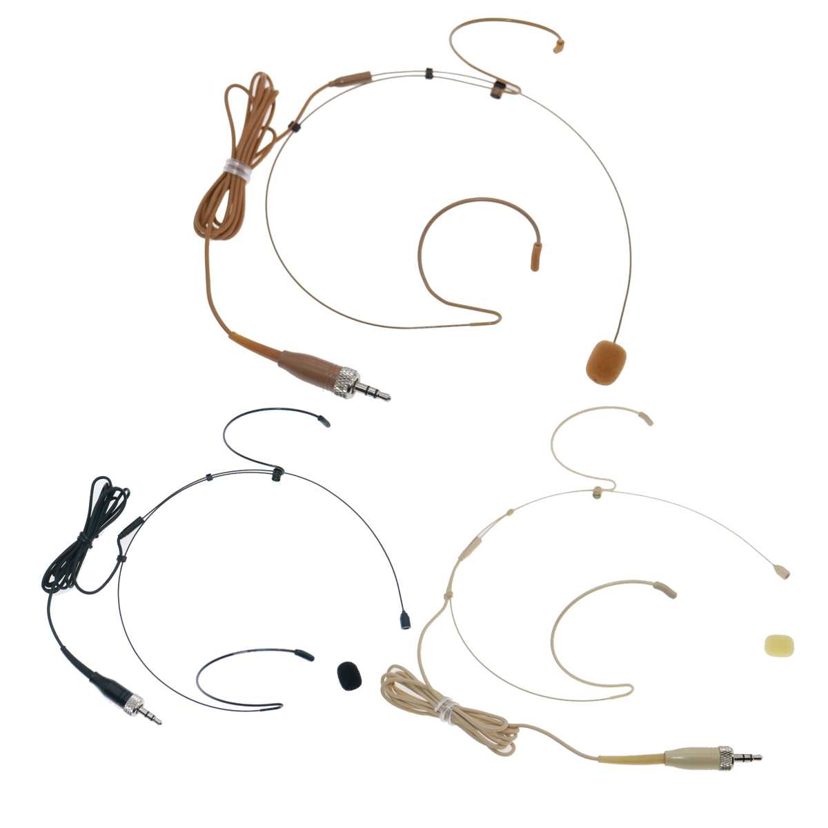 SL4 Hidden Flexible Double Earset Microphone For Sennheise EW100 300 500 G2 G3 G4 BeltPack Microfone 3 Color Perfect Singing Speech