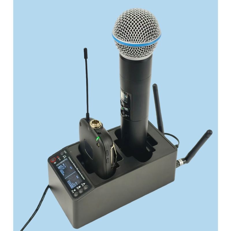 Rechargeable Dual SLXD24 Beta58 UHF Wireless Microphone System Handheld & Lavalier Bodypack Transmitters Stage Karaoke Live