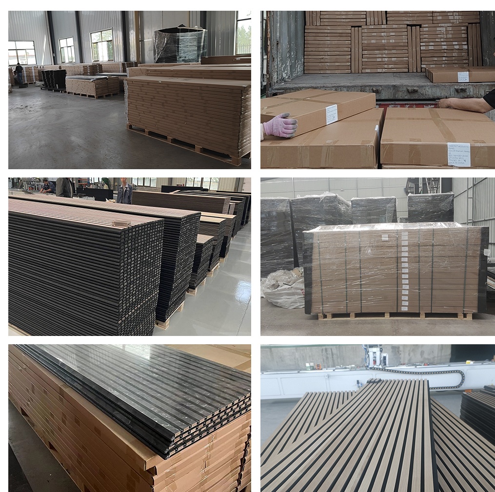 China Standard Factory Reasonable Price Wooden Acoustic Slat Walnut Wall Panels