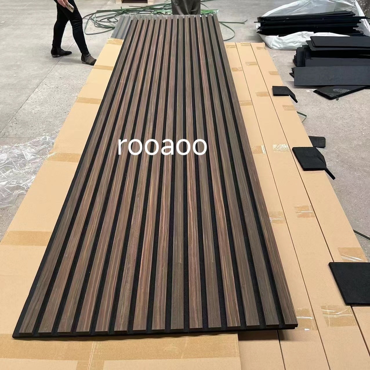 Sound Proofing Wood Wool Panel Decors Acoustic Panels MDF Fluted Wall Panel Sound Insulation Music Studio Equipment