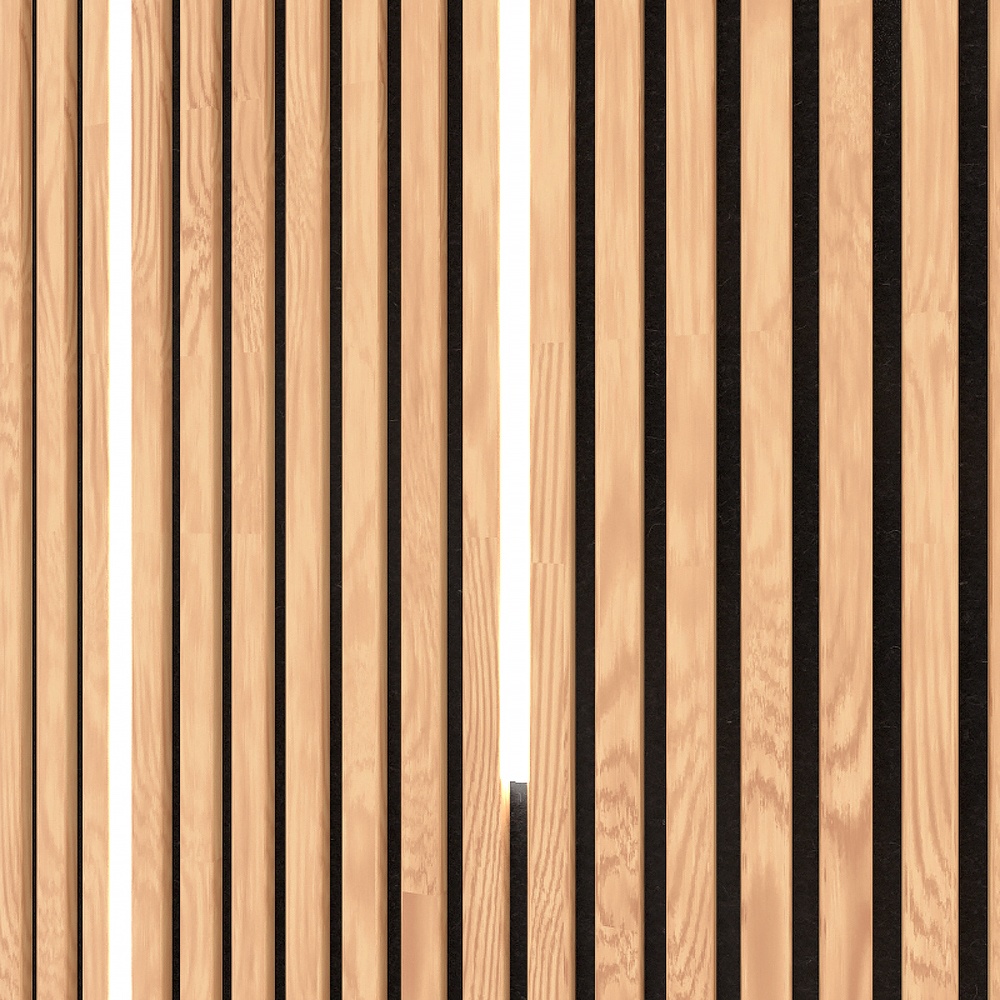 2400*600mm LED Light Sound Absorbing Panels  Home Decor Wood Slat Wall Panel Ceiling Panel For Home