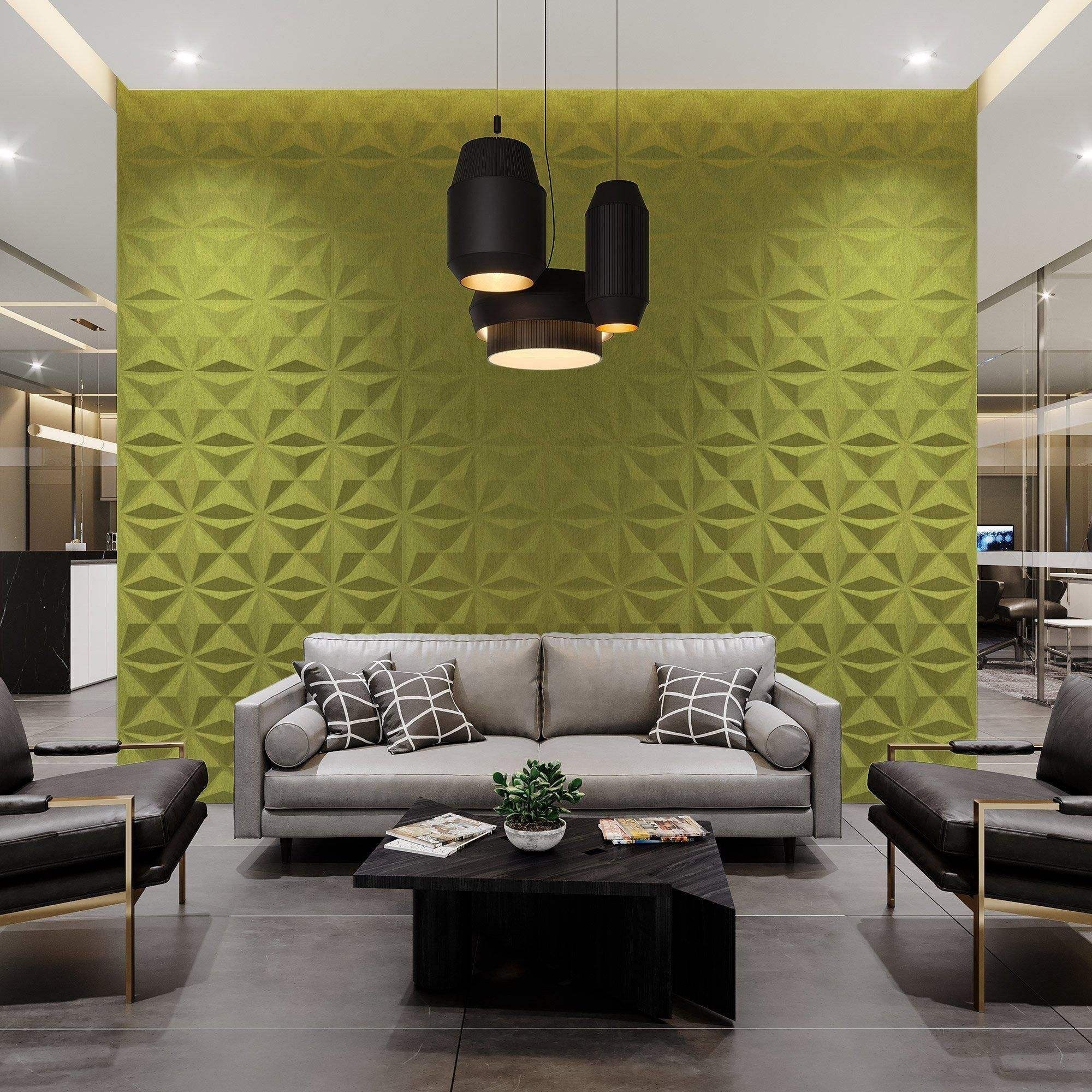 Office Modern Wall Noise control wood panels Esay Install Polyester Acoustic Sound Absorbing Wall Panel