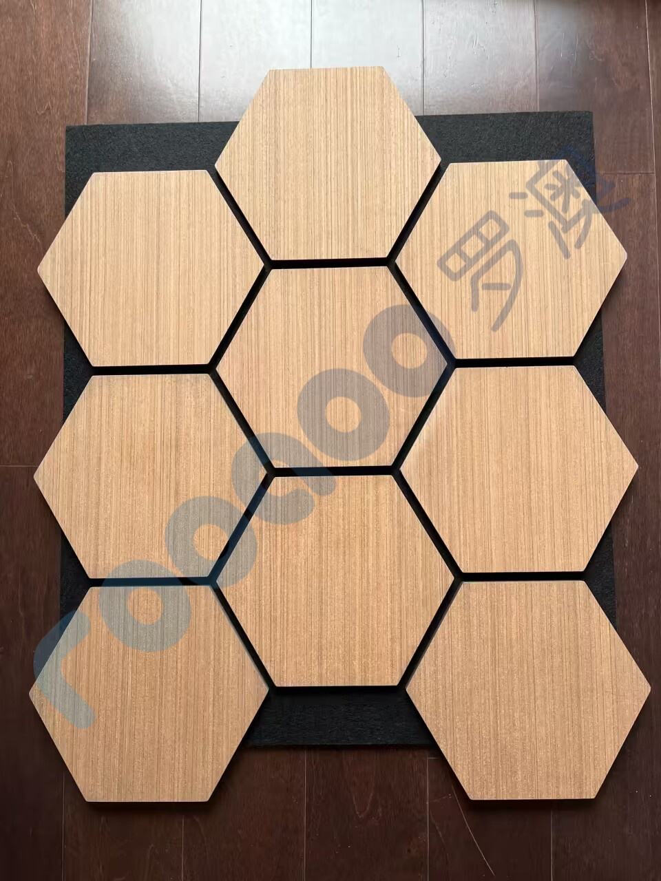 Acoustic 3D Hexagon Noise control wood panels Real Wood and MDF Soundproof Wall Decorative Panel with 3D Model Design Capability