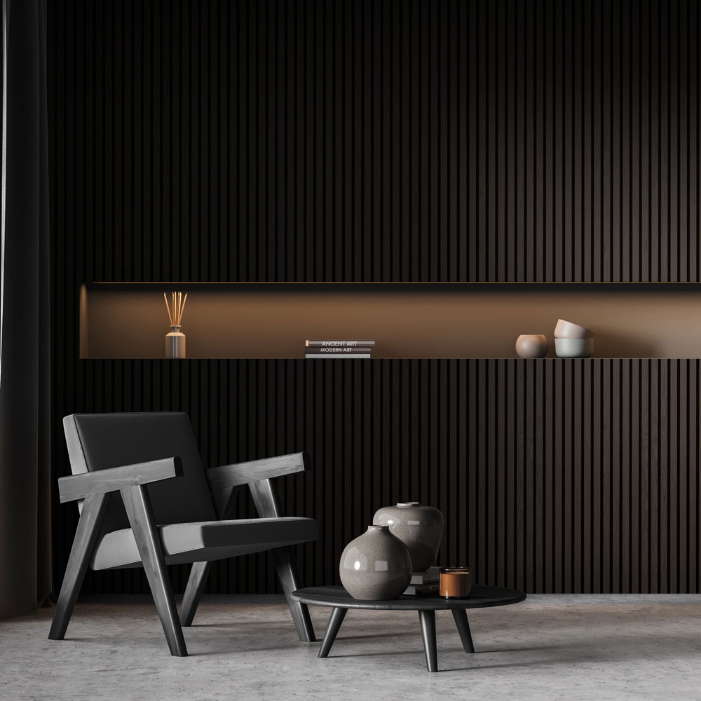 Sound Insulation Wood Slat Wall Panel Wall Panels Decorative MDF acoustic wood slat panel Oak Panels For  Office Acoustic Booth
