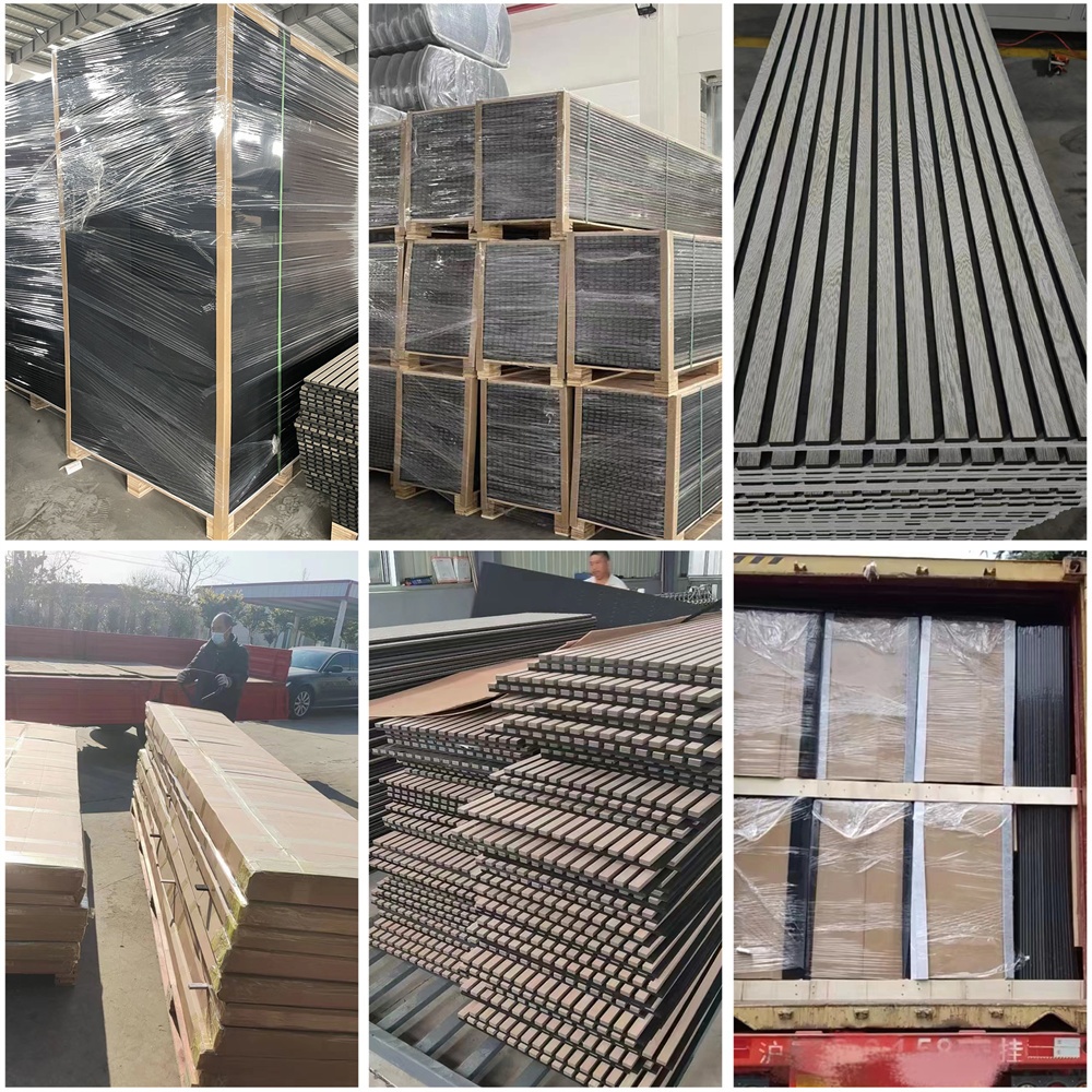 High Quality Soundproof Wooden Panel Wood Wall Decoration  MDF Acoustic Wood Panel acoustic wood slat panel Wall